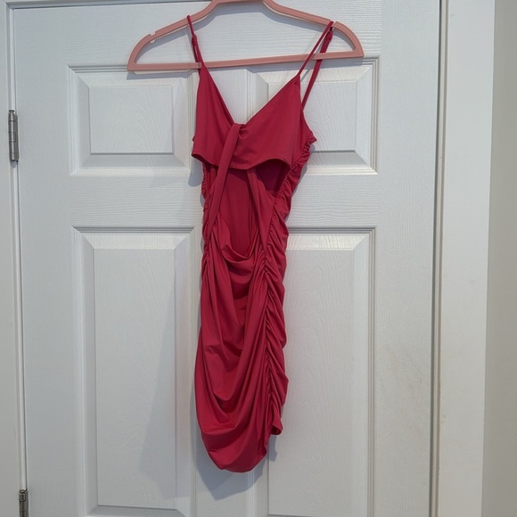 Superdown Giana Twist Front Mini Cutout Dress in Pink Size XS - Picture 4 of 6